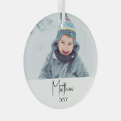 Kid keepsake Christmas Photo Ornament (Vorderseite Rechts)