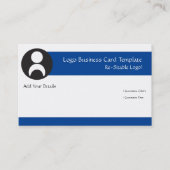 Kid-Logo oder Schwarz-Weiß-Logo Visitenkarte (Vorderseite)