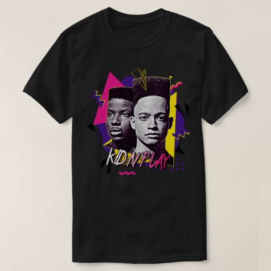 Kid N Play Retro 90er GrafikfanArt T-Shirt (Design vorne)