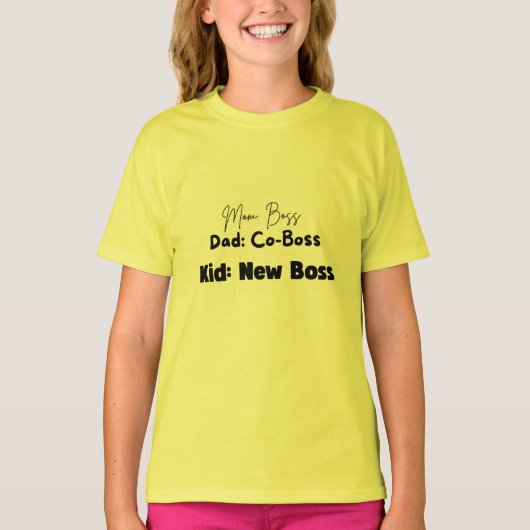 Kid: New Boss T-Shirt (Vorderseite)