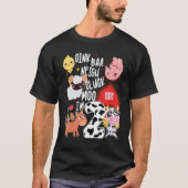 Kid Oink Baa Neigh Cluck Moo Im Two Birthday Party T-Shirt (Vorderseite)