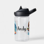 Kid personalisieren Sloth Surfer Trinkflasche (Links)