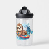 Kid Personalize Sloth Surfer  Trinkflasche (Vorne)