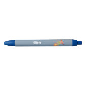 Kid Personalized Blue Pen with Monkey Kugelschreiber (Vorderseite)