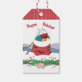 Kid Polar Bär pinkeln bei Weihnachtsgeschenken aus Geschenkanhänger (Vorderseite)