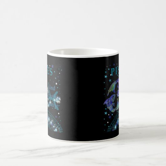 Kid Retro Pisces Zodiac Eigenschaften Kaffeetasse (Mittel)