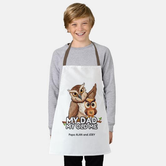 Kid Schürze : Mein Vater Mein Altes Ich (weiß) (Getragen)