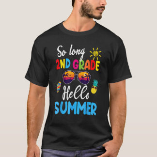 Kid so lange 2. Klasse Hallo Sommer Glück letzten T-Shirt
