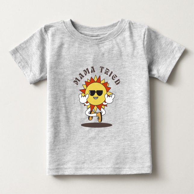 Kid T - Shirt "mama versucht" (Vorderseite)