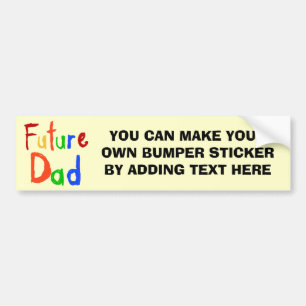 Kid Text Future Vater T - Shirt und Geschenke Autoaufkleber