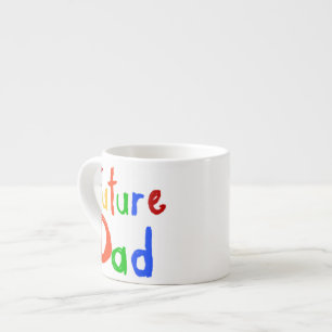 Kid Text Future Vater T - Shirt und Geschenke Espressotasse