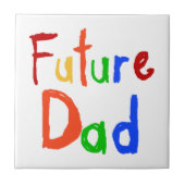 Kid Text Future Vater T - Shirt und Geschenke Fliese (Vorderseite)