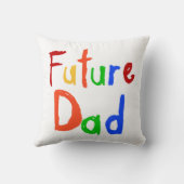 Kid Text Future Vater T - Shirt und Geschenke Kissen (Rückseite)