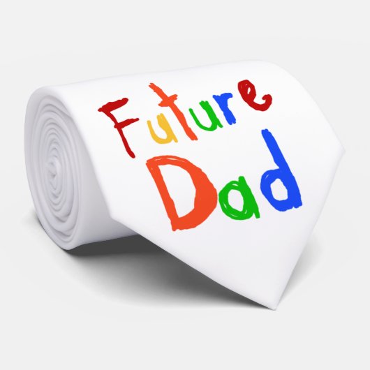 Kid Text Future Vater T - Shirt und Geschenke Krawatte (Gerollt)