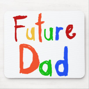 Kid Text Future Vater T - Shirt und Geschenke Mousepad