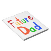 Kid Text Future Vater T - Shirt und Geschenke Notizblock (angewinkelt)