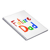 Kid Text Future Vater T - Shirt und Geschenke Notizblock (Rechte Seite)