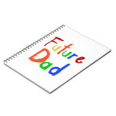 Kid Text Future Vater T - Shirt und Geschenke Notizblock (Linke Seite)