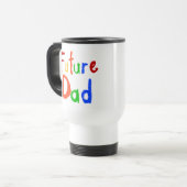 Kid Text Future Vater T - Shirt und Geschenke Reisebecher (Vorderseite Links)