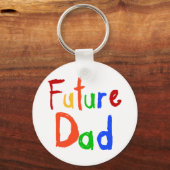 Kid Text Future Vater T - Shirt und Geschenke Schlüsselanhänger (Vorderseite)