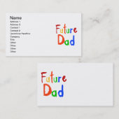 Kid Text Future Vater T - Shirt und Geschenke Telefonnummerkarte (Vorne/Hinten)