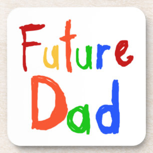 Kid Text Future Vater T - Shirt und Geschenke Untersetzer