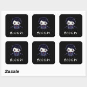 Kid Vampire Quadratischer Aufkleber (Blatt)