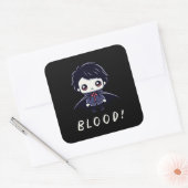 Kid Vampire Quadratischer Aufkleber (Umschlag)