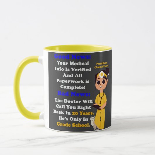 Kid Vet Nurse Tasse (Links)