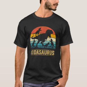 Kida Dinosaur T Rex Kidasaurus 4 Kinder Familienma T-Shirt