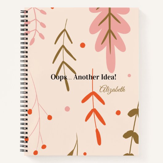 Kida Funny Spiral Notebook – Handwriting Practice Notizblock (Vorderseite)