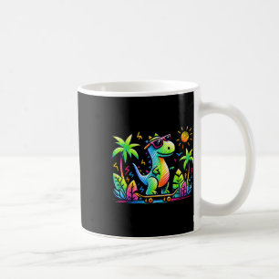 Kidcore-Ästhetik-Dinosaurier-Skateboarding-Doodle- Kaffeetasse