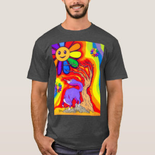 Kidcore Ästhetik für und lächelnde Blume 80er 90s  T-Shirt
