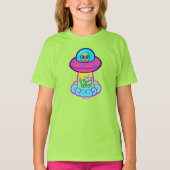 Kidcore UFO Niedlich Kawaii T-Shirt (Vorderseite)