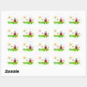 Kiddie Art Runder Aufkleber (Blatt)