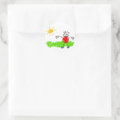 Kiddie Art Runder Aufkleber (Tasche)