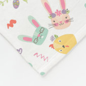 Kiddie Oaster Bunny Pattern Fleecedecke (Ecke)