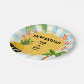 Kiddie Summer Theme Geburtstagsparty Paper Plate Pappteller (Schrägansicht)