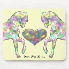 Kiddies Pferd und Liebe-Herz Mousepad