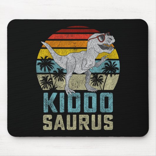 Kiddosaurus T Rex Dinosaur Kiddo Saurus Family Mat Mousepad (Vorne)