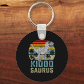 Kiddosaurus T Rex Dinosaur Kiddo Saurus Family Mat Schlüsselanhänger (Vorderseite)
