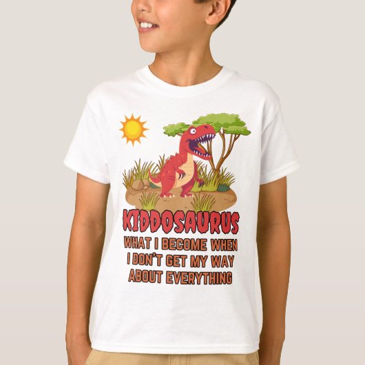 Kiddosaurus T-Rex Kids T - Shirt (Vorderseite)