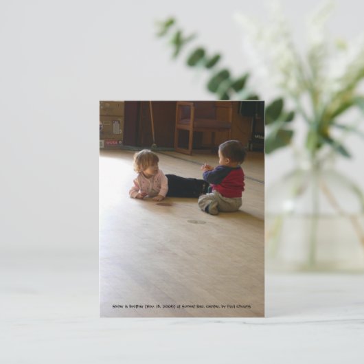 Kidds Vortrag hören... Postkarte (Stehend Vorderseite)