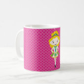 KIDLETS: irische Tänzerblonde Kaffeetasse (Vorderseite Links)
