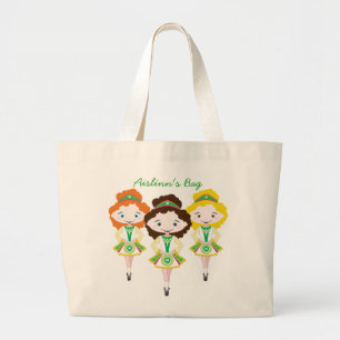 KIDLETS irische Tänzerin Tanzschuhtasche Gruppe TR Jumbo Stoffbeutel