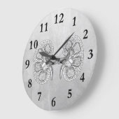 KIDNEY 2 DRAWING GROßE WANDUHR (Winkel)