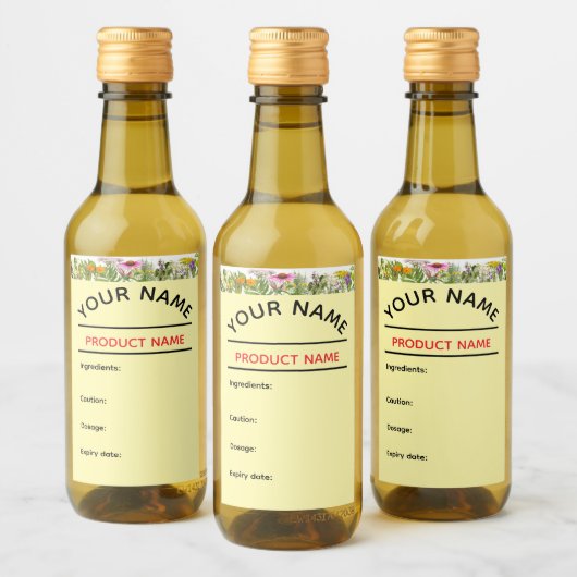 Kidney Cleanse Tonic Label Weinetikett (Flaschen)