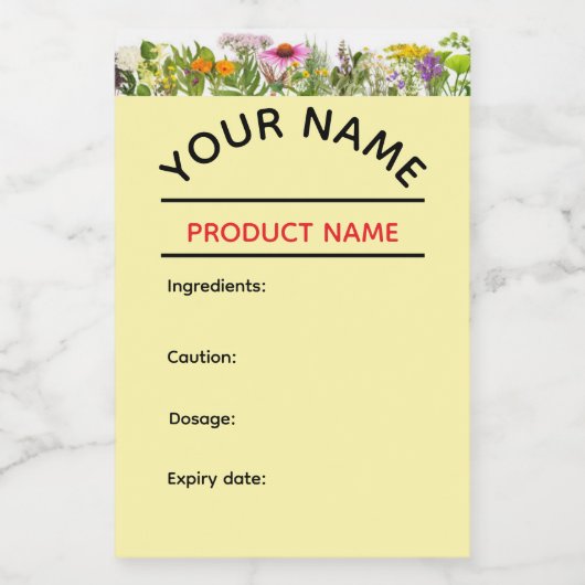 Kidney Cleanse Tonic Label Weinetikett (Einzelnes Label)