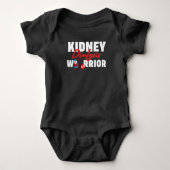 Kidney Dialysis Warrior Kidney Recipient Matching Baby Strampler (Vorderseite)