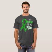Kidney Disease Awareness Her Fight Green Ribbon T-Shirt (Vorne ganz)